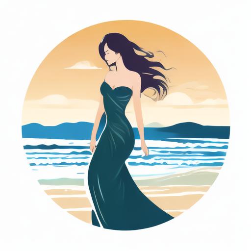 久久人人爽爽人人爽AA片海边美女标志logo图片_海边美女素材_海边美女logo免费下载logo设