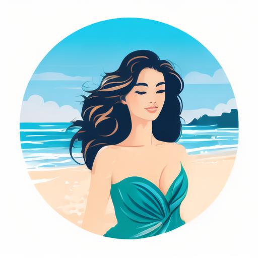 长泽梓全集海边美女标志logo图片_海边美女素材_海边美女logo免费下载logo设