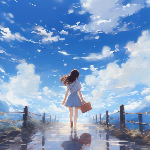 美女独自远行的背影,原创情感素材